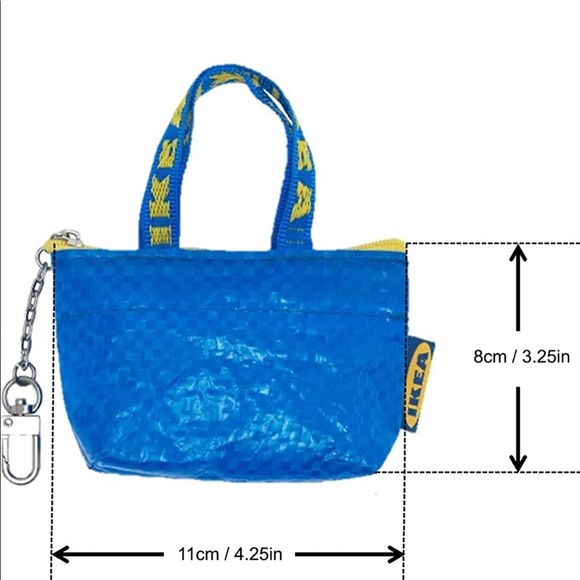 IKEA Bags Free Wbundle Nwt Ikea Mini Blue Zip Bag Case New Poshmark